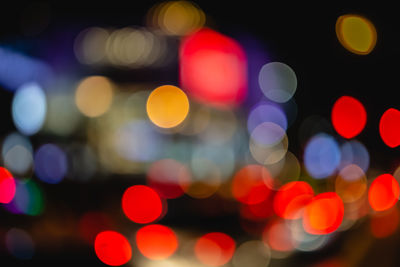 Defocused lights at night