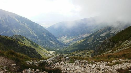 Scenic view of mountains