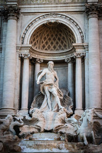 Low angle view of statue