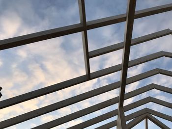 Low angle view of skylight against sky