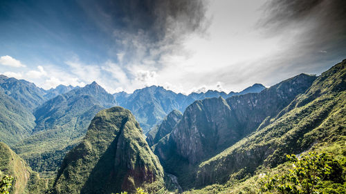 Idyllic shot of mountains against sky