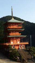 Built structure against clear sky