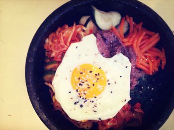 Close-up of served food