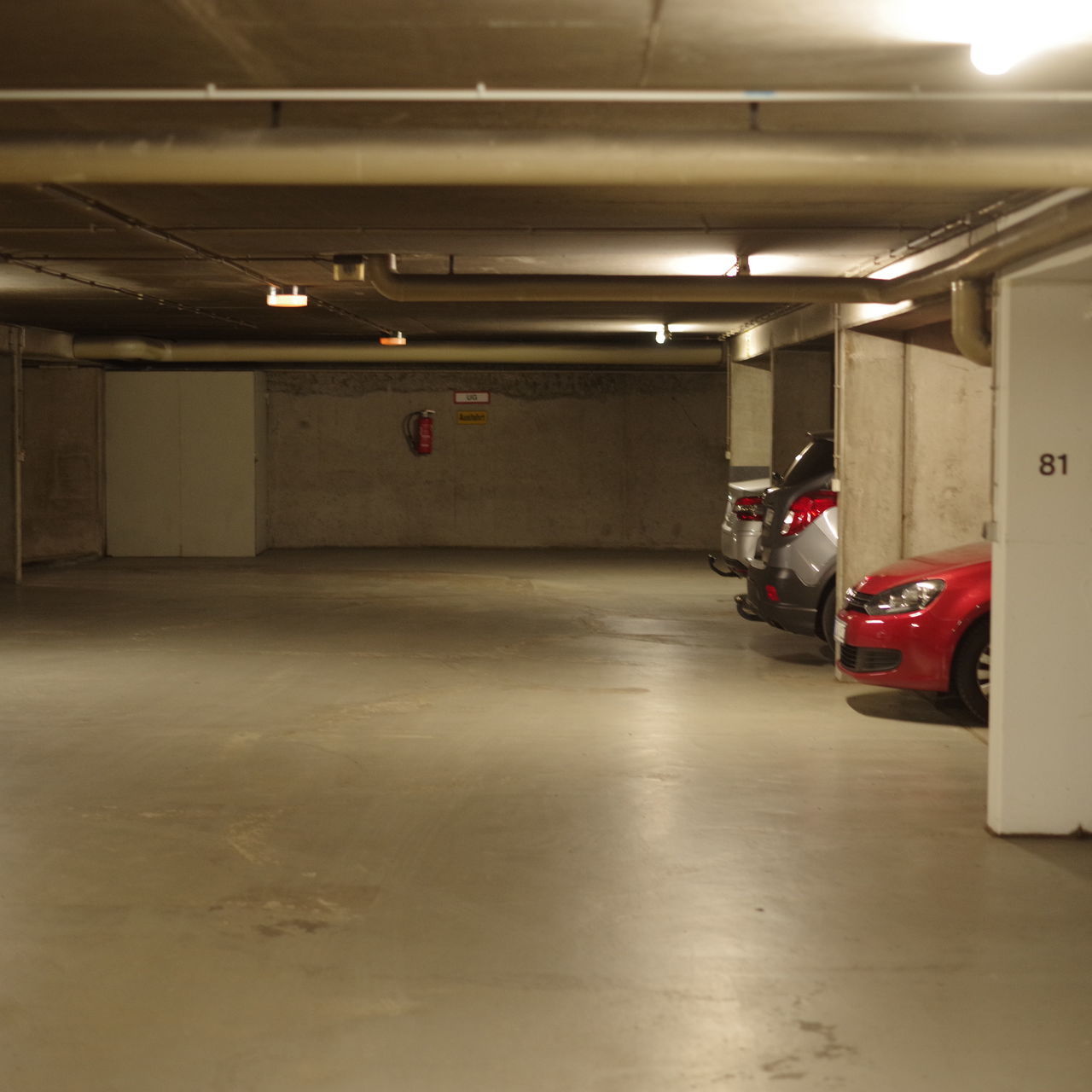 EMPTY PARKING LOT IN SUBWAY