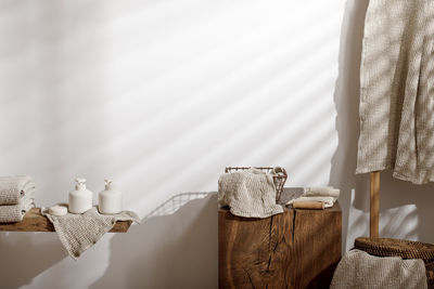 Panoramic view of bathroom at home