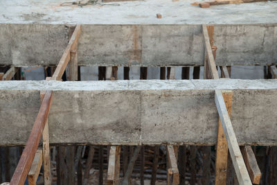 Full frame shot of old construction site