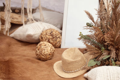 Close-up of plants on table