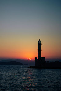 Sunset of chania old town