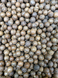 Full frame shot of onions for sale at market stall