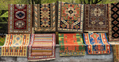 An ancient armenian carpets texture pattern.