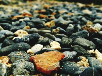 Full frame shot of pebbles