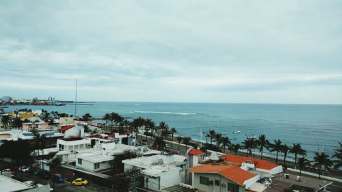 Panoramic view of sea against sky