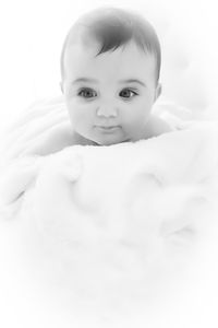 Portrait of cute baby girl