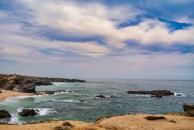 Scenic view of sea against sky