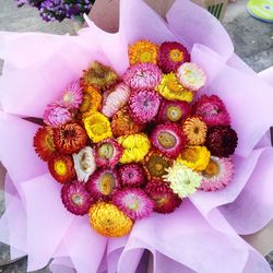 Close-up high angle view of flowers