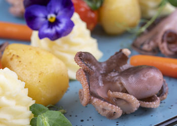 Close-up of food in plate