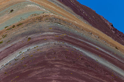 High angle view of volcanic landscape