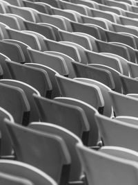 Full frame shot of empty chairs
