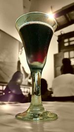 Close-up of drink on table