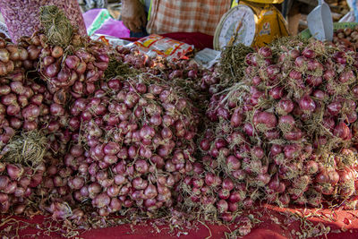 View of fruits for sale in market