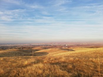 Scenic view of landscape against sky