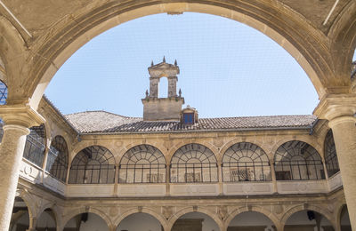 Low angle view of historical building