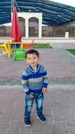Portrait of smiling boy