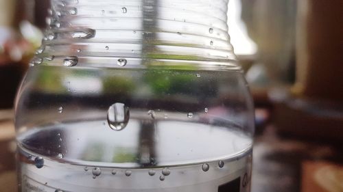 Close-up of water in glass