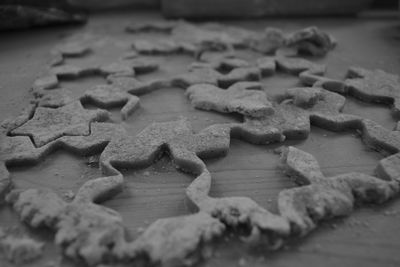 Close-up of cookies on table