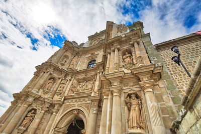 Low angle view of historical building against sky