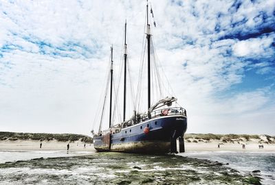 Sailboats in sea