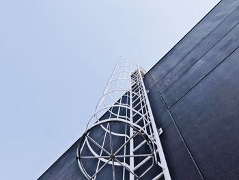 Low angle view of built structure against clear sky