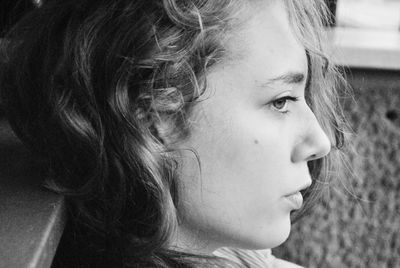 Close-up of thoughtful woman