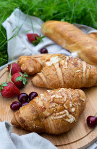 Close-up of food on table