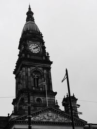 Low angle view of clock tower