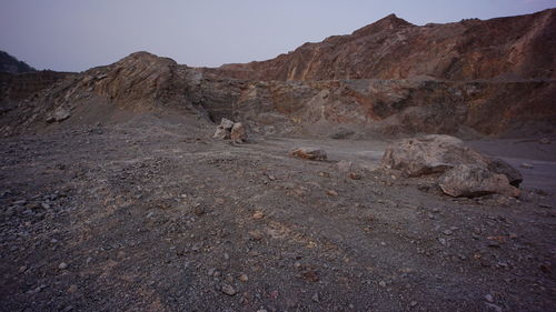 Rock formations in desert