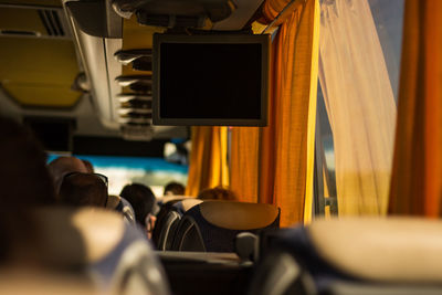 Television in bus