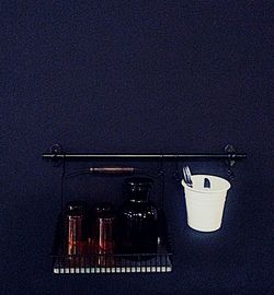 Low angle view of illuminated building at night