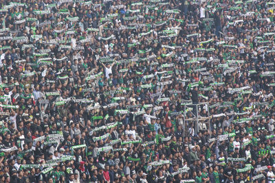 Full frame shot of crowd at sports stadium