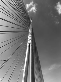 Low angle view of bridge against sky