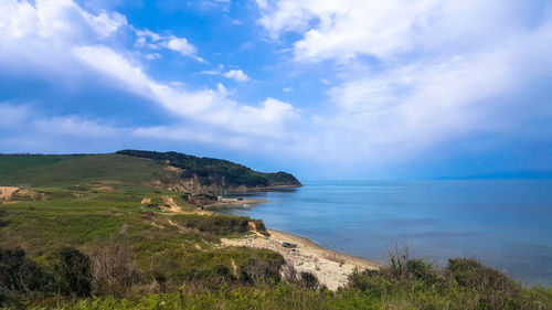 Scenic view of sea against sky