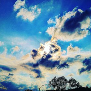 Low angle view of cloudy sky