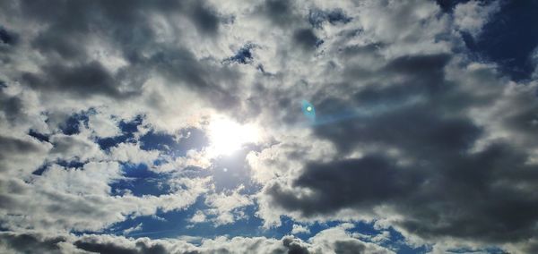 Low angle view of clouds in sky