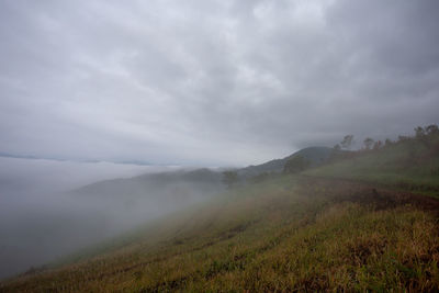 Scenic view of landscape against sky
