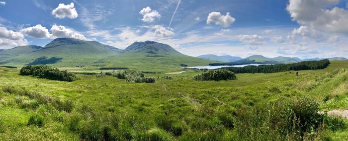 Panoramic view of landscape against sky