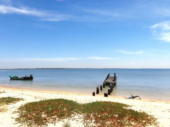 Scenic view of sea against sky