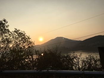 Scenic view of sunset