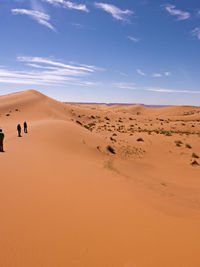 Scenic view of desert against sky