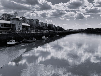 Scenic view of river against sky