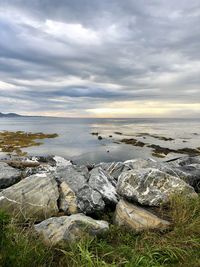 Scenic view of sea against sky